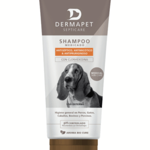 Shampoo Dermapet Antiséptico, Antimicótico y Antipruriginoso