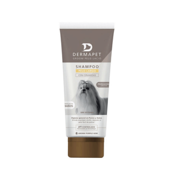 Shampoo Dermapet Groom Pelo Lacio