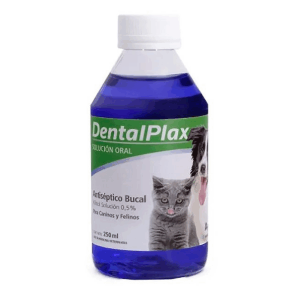 DentalPlax Solución Oral - Antiséptico Bucal para Perros y Gatos (250ml)
